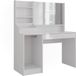 Vicco Sherry Kaptafel – 119.8 cm 3 delen Wit/wit hoogglans