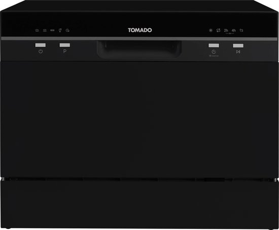 Tomado TDW5501B Mini Vaatwasser - 6 Couverts - 5 Programma's - Zwart