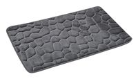 BUT Tendance Badmat mat Pebble - microfiber - Memory Foam - donkergrijs - 50 x 80 cm - antislip - badkamer