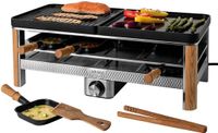 BOSKA Gourmet Pro – Service à fondue pour 8 personnes – Avec 2 plaques de grill réversibles - Finition rouille