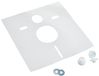 Sanit 16.002.00.0000 geluidsisolatieset voor wandtoilet en bidet, wit, 1-pack