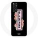 Maniacase Etui voor Xiaomi Redmi Note 11S 4G Blackpink K-pop Groep Zwart Roze Logo Zwarte Achtergrond