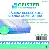 Sodico laken, elastisch, 210 x 80 cm, wit
