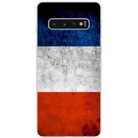 Samsung Galaxy S10 5G Franse vlag siliconen hoesje