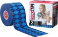Rocktape Kinesiologie Tape Atleten, Waterbestendig, Verminder Pijn & Verwonding Herstel, 5cm x 5m, Ongesneden, Argyle Blue