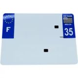 Top Plaq Blanco PVC nummerplaatstrip voor aanhangwagen Top Plaq 35