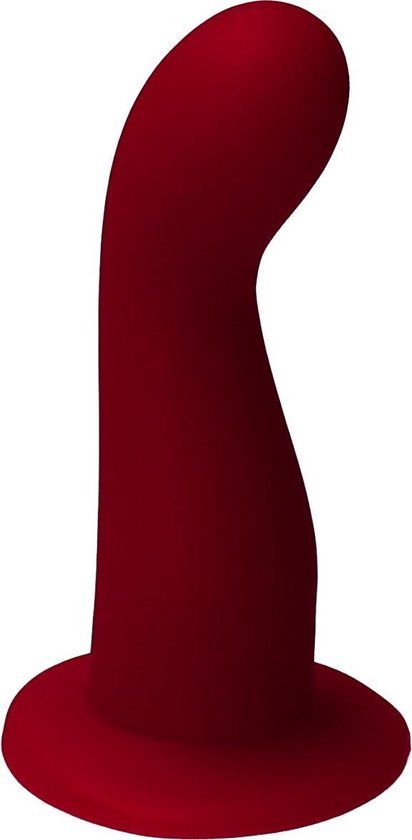 Ylva & Dite Leda Siliconen G-spot / Prostaat dildo - Donker Rood
