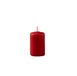 16 kaarsen, was, diameter 4 cm, hoogte 5 cm, rood