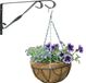 Nature Hanging basket donkergroen 30 cm - hangende bloempot set