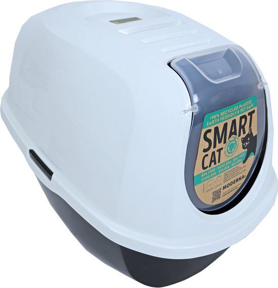 Moderna Smart-Cat Cat Litter Box - 53x39x41 cm - Light Black/Granite