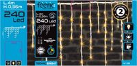 Feeric Lights & Christmas Ijspegelverlichting - 240 leds - warm wit