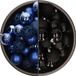 Bellatio Decorations Kerstballen mix - 74-delig - kobalt blauw en zwart - 6 cm - kunststof