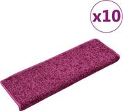 vidaXL Trapmatten 10 st 65x21x4 cm violet rechthoekige rand