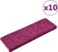 vidaXL Trapmatten 10 st 65x21x4 cm violet rechthoekige rand