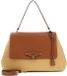 GUESS Maggie Straw Flap Shoulder Bag Natural / Caramel bruine