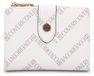 Coveri Collection Portefeuille Femme, beige, avec bouton-pression et porte-cartes