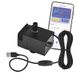 EMOS GoSmart vervangingspomp voor slimme kattenfontein incl. oplaadkabel en schuimfilter - huisdierverzorging waterpomp geschikt voor GoSmart waterfontein EMOS H6102 - zwart