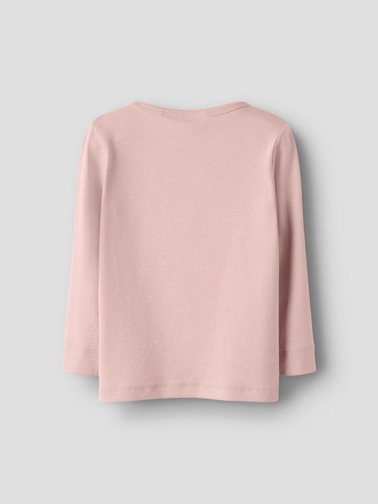 LIL' ATELIER NAME IT - NMNGAYO LS SLIM TOP LIL NOOS - Unisex - Blouses - Misty Rose - Maat 116