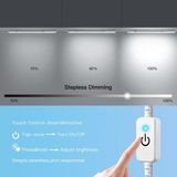 Éclairage LED sous meuble de cuisine sans marque - 3 pièces avec variateur tactile et interrupteur - Bande lumineuse de 30 cm lumière blanche pour éclairage d'armoire