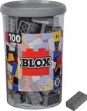 Simba Blox 104114544 100 stuks grijze bouwstenen voor kinderen vanaf 4 jaar