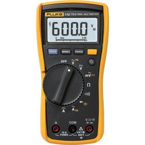Fluke 115 EUR multimeter, 1 stuk, zwart