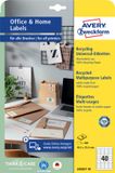 Avery Zweckform LR3657-10 recycle etiketten wit 400 stuks