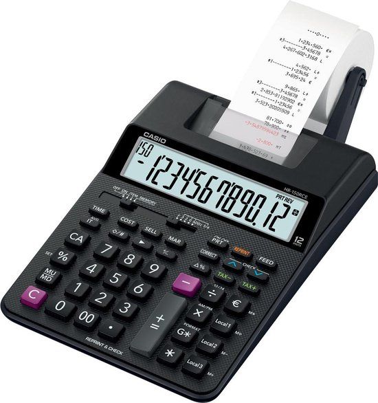 Casio HR-150RCE - Bureaurekenmachine - Zwart