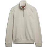 Superdry Essential Logo Half Brushed Zip Hoodie Heren XXL Birch
