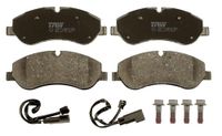 TRW GDB1967 Set van 4 remblokken voor Ford Transit Custom V362 Bestelwagen (FY, FZ) 2012 - Vooras en andere voertuigen