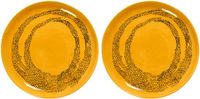 Serax Ottolenghi Feast Bord M Geel/Zwart 22 cm (2 stuks)