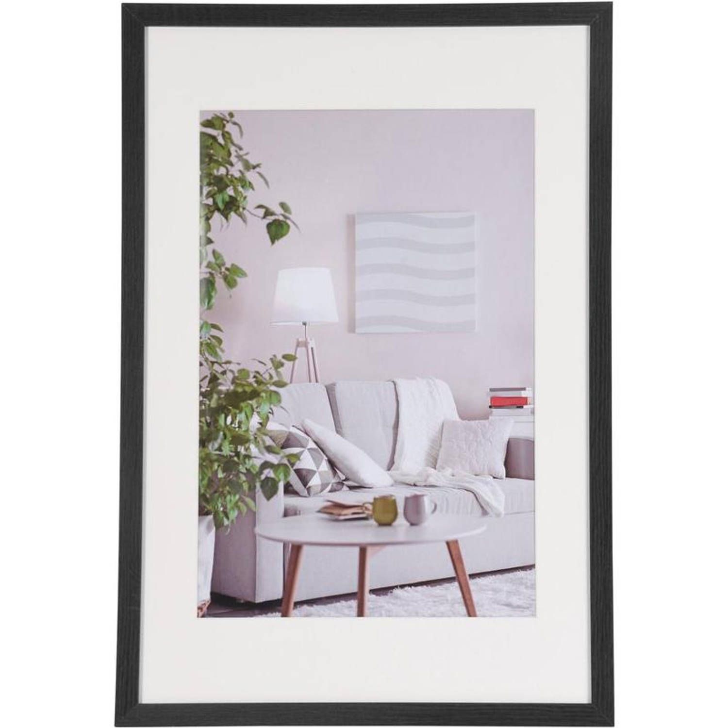 Henzo fotolijst - modern - 40x60 cm - zwart - hout