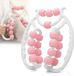 Unyqoos® Rouleau de massage innovant à 20 roues pour un traitement efficace de la cellulite - Rose
