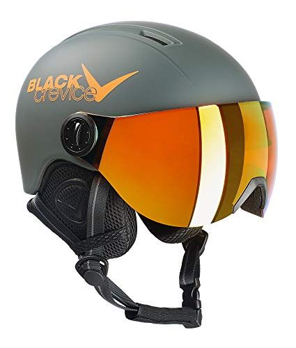 Black Crevice Kinderhelm Leogang - mat gun/oranje - 52-54 cm