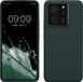 kwmobile telefoonhoesje geschikt voor Xiaomi 13T / 13T Pro - Hoesje met siliconen coating - Smartphone case in mosgroen