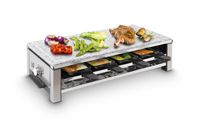 FRITEL Grill-raclette en pierre SG 5190 - Grill en pierre avec fonction raclette - 1500 W + 8 poêles à raclette incluses