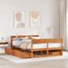 vidaXL Bedframe Massief Grenenhout Wasbruin 150x200 cm