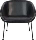 Zuiver Feston Fauteuil - Zwart - Design - Kunstleer