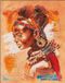 Lanarte Borduurpakket - Afrikaanse vrouw - 39 x 49cm