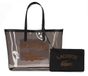 LACOSTE Sac cabas Sac shopping transparent Noir Ermine