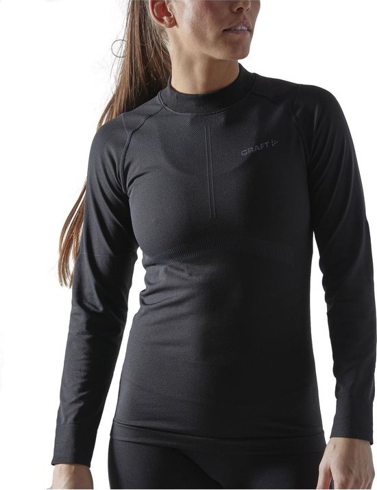 Craft Active Intensity Cn Ls Dames Sportshirt - Black/Asphalt - M