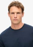 Superdry Classic Essential top Heren Lange mouw Katoen Jersey Ronde hals Effen Eclipse Navy