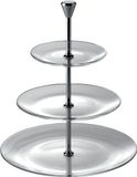Utopia G60989-0000-B01001 Full Moon bordenstandaard, 3 etages, glasplaat 15,2 cm, 21 cm en 27,9 cm
