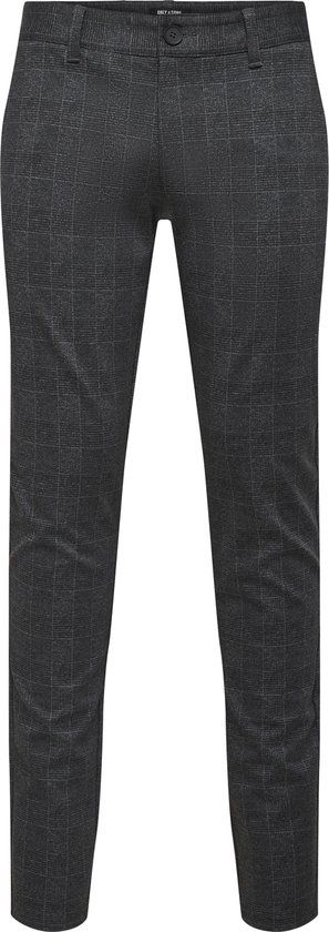ONLY & SONS ONSMARK CHECK PANTS HY 9887 NOOS Heren Broek - Black - W28 X L32