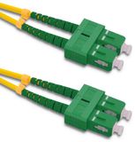 Qoltec G652D Serie - Enkelmodige Duplex Patchcord - SC/APC - 9/125 - 3m
