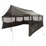 vidaXL Familietent Bruin/Grijs 450 x 400 x 265 cm Polyester en Staal