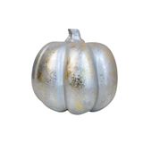 HEITMANN DECO Decoratieve pompoen van polystyreen, zilver, ca. 18 x 18 cm