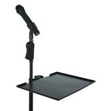 Gator Frameworks Microfoonstatief Klembaar legbord 15" x 11" Oppervlakte met 10 Pond Gewichtscapaciteit, Zwart, 11" x 15" (GFW-SHELF1115)
