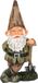 Farmwood Animals Tuinkabouter - bruine muts met schop - 24 cm - polystone - tuinbeeld