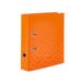 HERMA Ordner A4, kleur oranje, set, 5 stuks, 7 cm breed, kinderringmap met patroon, effen ordner met glanzende afwerking en binnenprint voor jongens en meisjes