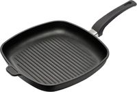 Eurolux Poêle à griller - 28 cm - Poignée amovible - Noir